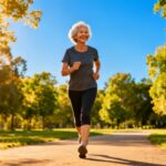 Boost your health with daily stretching and outdoor jogging | Promote flexibility, mobility, and wellness for seniors and adults through regular outdoor stretching and running routines.